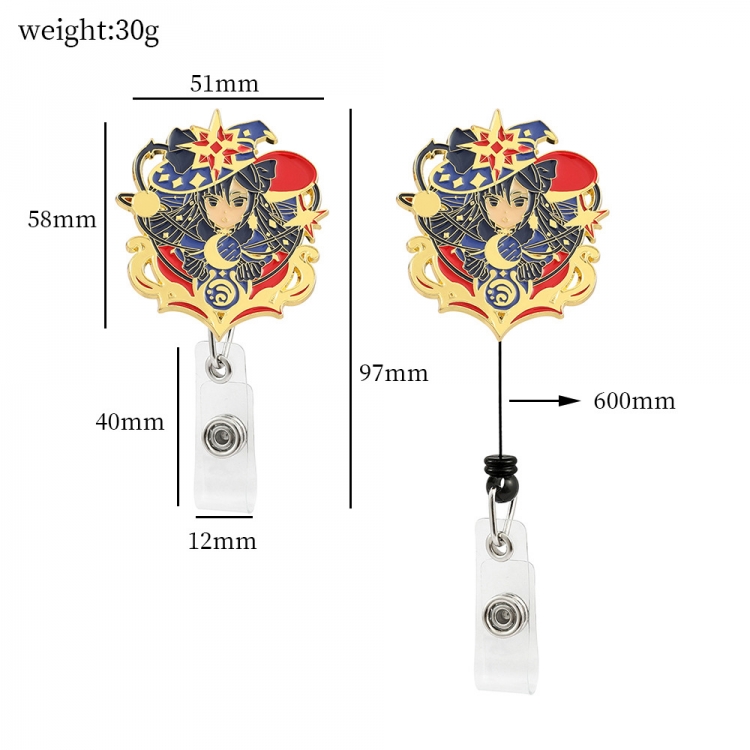 Genshin Impact Badge expansion buckle business card holder OPP bag price for 2 pcs