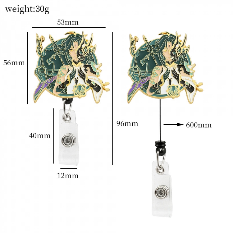 Genshin Impact Badge expansion buckle business card holder OPP bag price for 2 pcs