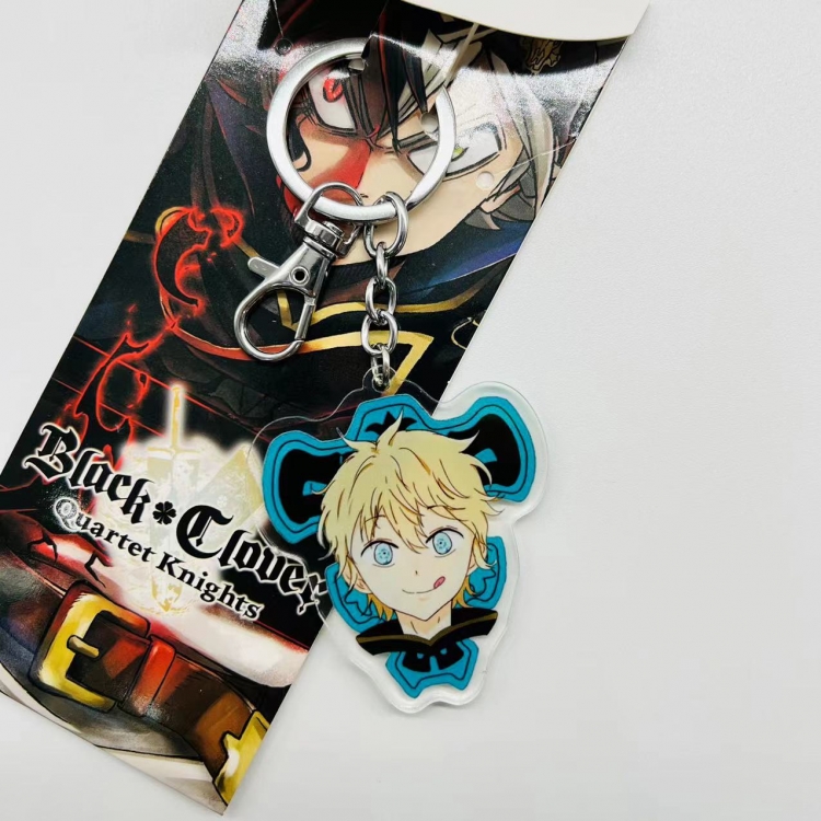 black clover Anime Peripheral Acrylic Keychain price for 5 pcs