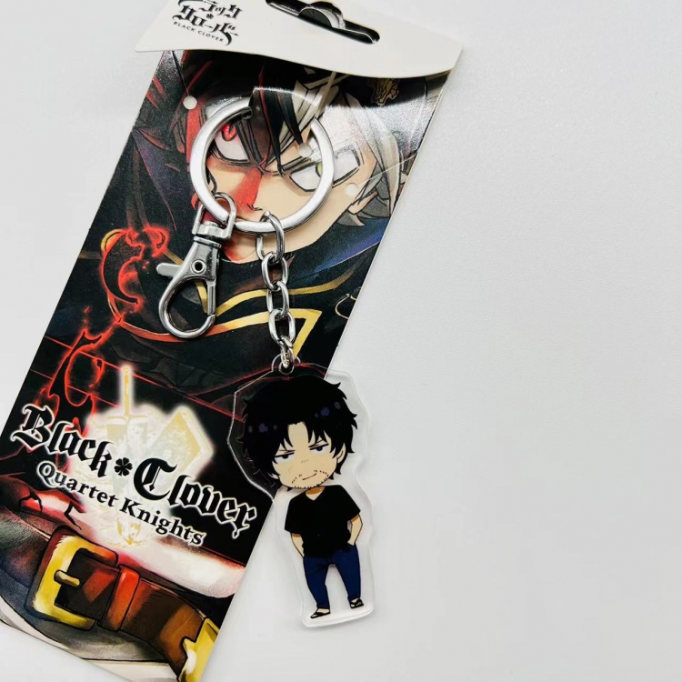 black clover Anime Peripheral Acrylic Keychain price for 5 pcs