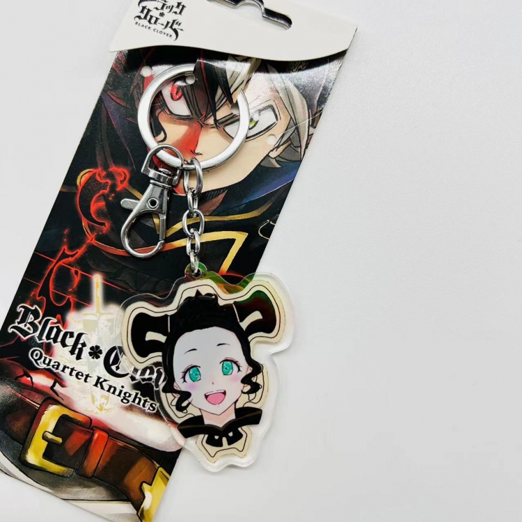 black clover Anime Peripheral Acrylic Keychain price for 5 pcs