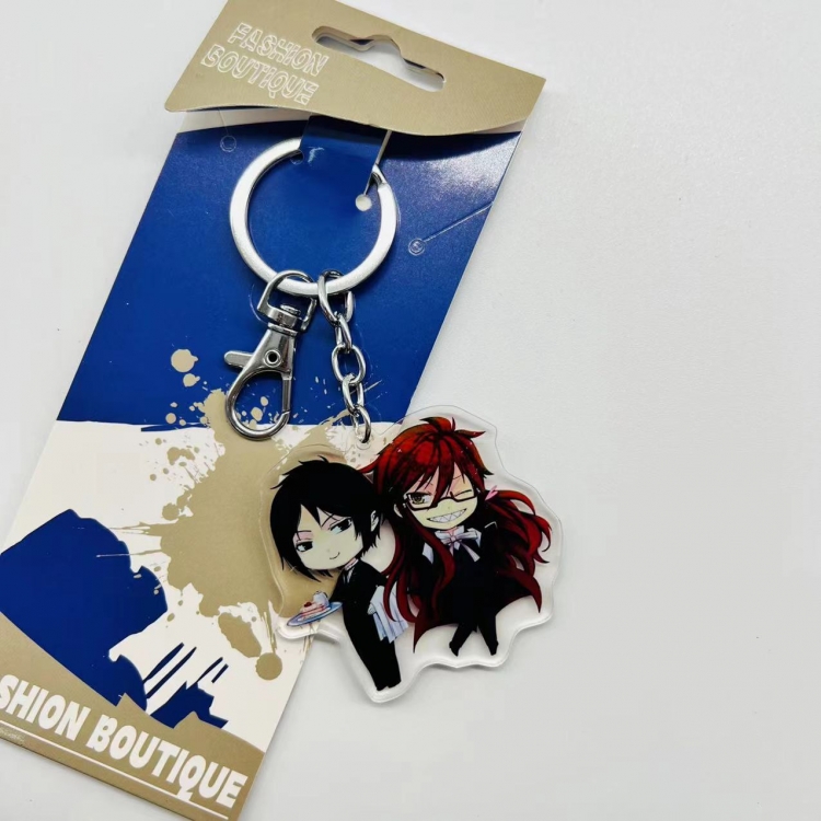 Kuroshitsuji Anime Peripheral Acrylic Keychain price for 5 pcs