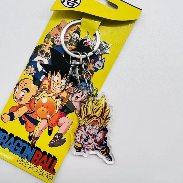 DRAGON BALL Anime Peripheral Acrylic Keychain price for 5 pcs