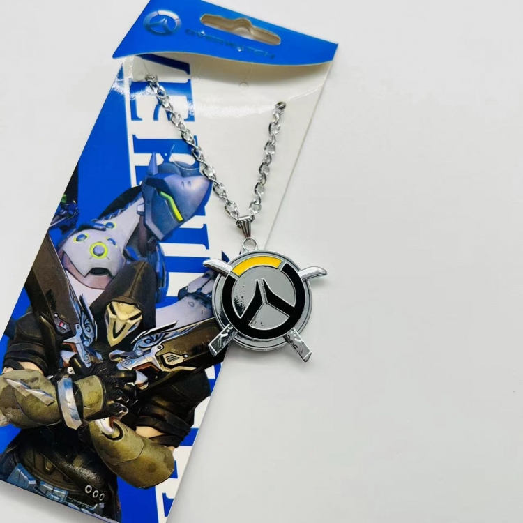 Overwatch Anime Peripheral Rotating Necklace Pendant Jewelry