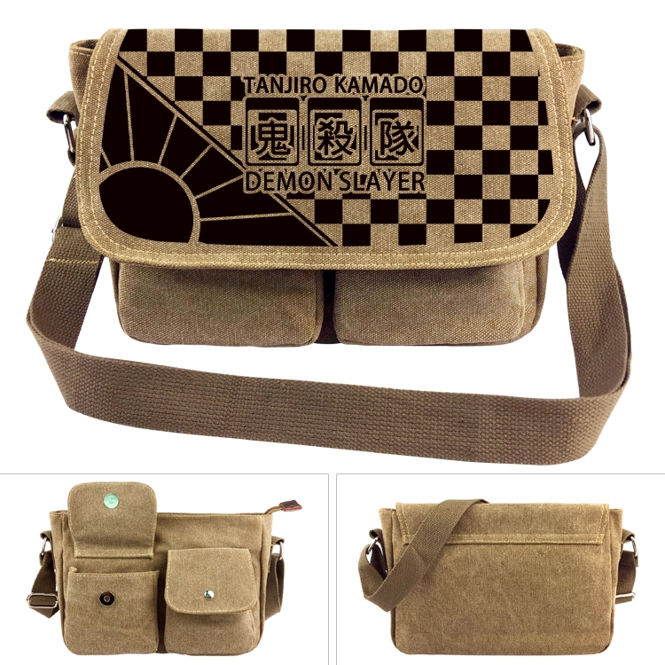 Demon Slayer Kimets Anime peripheral canvas shoulder bag shoulder bag 7x28x20cm