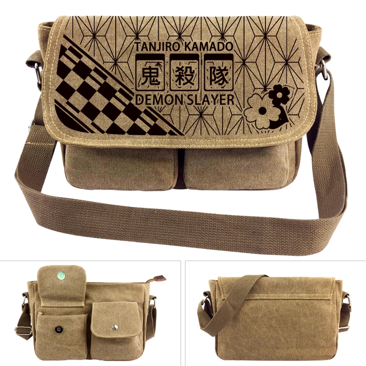 Demon Slayer Kimets Anime peripheral canvas shoulder bag shoulder bag 7x28x20cm