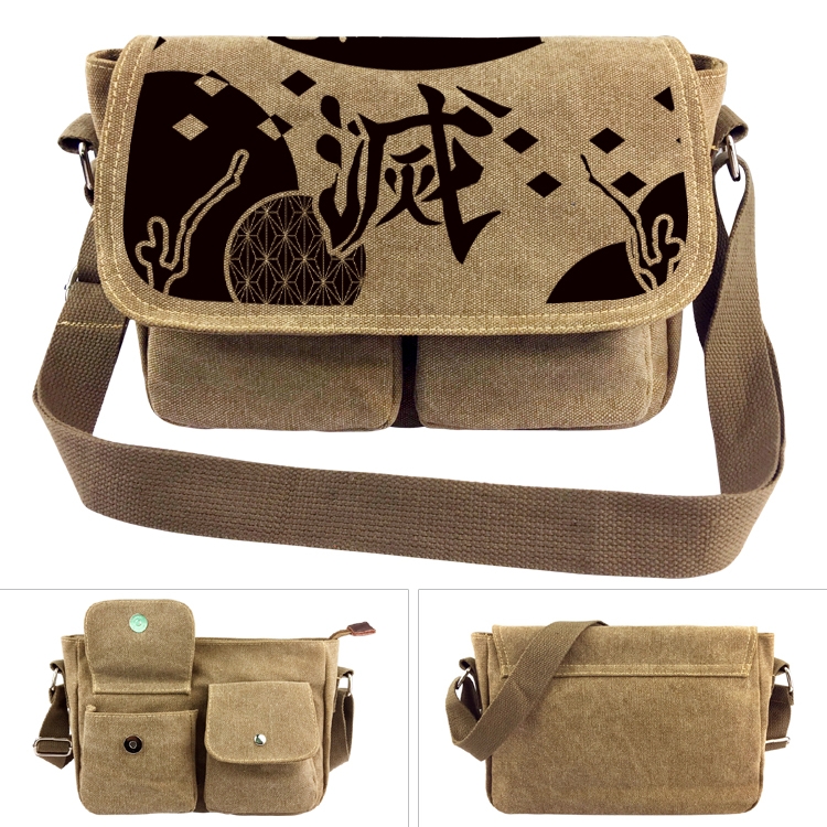 Demon Slayer Kimets Anime peripheral canvas shoulder bag shoulder bag 7x28x20cm