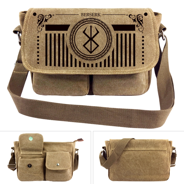 Berserk Anime peripheral canvas shoulder bag shoulder bag 7x28x20cm 