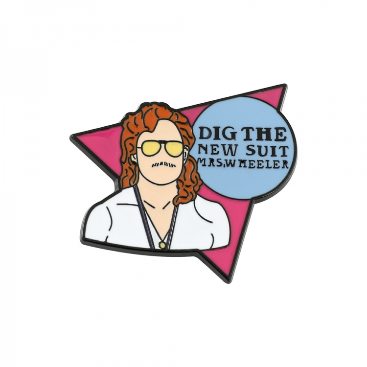 Stranger Things Cartoon metal brooch badge accessories OPP bag 3.6X4CM price for 5 pcs