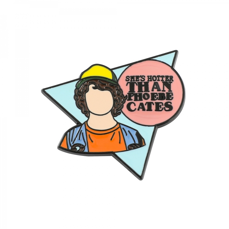 Stranger Things Cartoon metal brooch badge accessories OPP bag 3.6X4CM price for 5 pcs