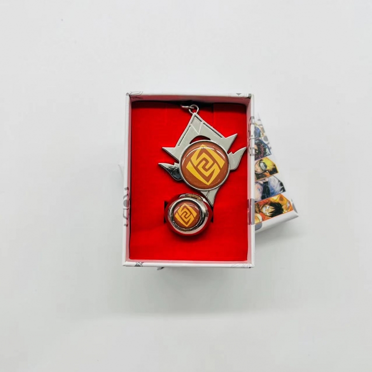 Genshin Impact Game peripheral ring necklace box 913