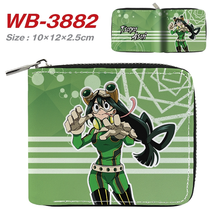 My Hero Academia Anime Full Color Short All Inclusive Zipper Wallet 10x12x2.5cm WB-3882A