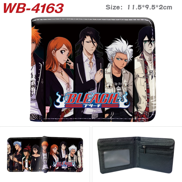 Bleach Full color pu leather half fold short wallet wallet 11.5X9.5X2CM WB-4163A