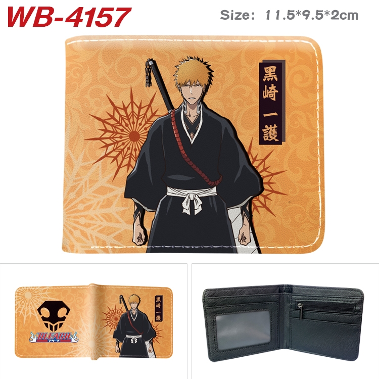 Bleach Full color pu leather half fold short wallet wallet 11.5X9.5X2CM WB-4157A