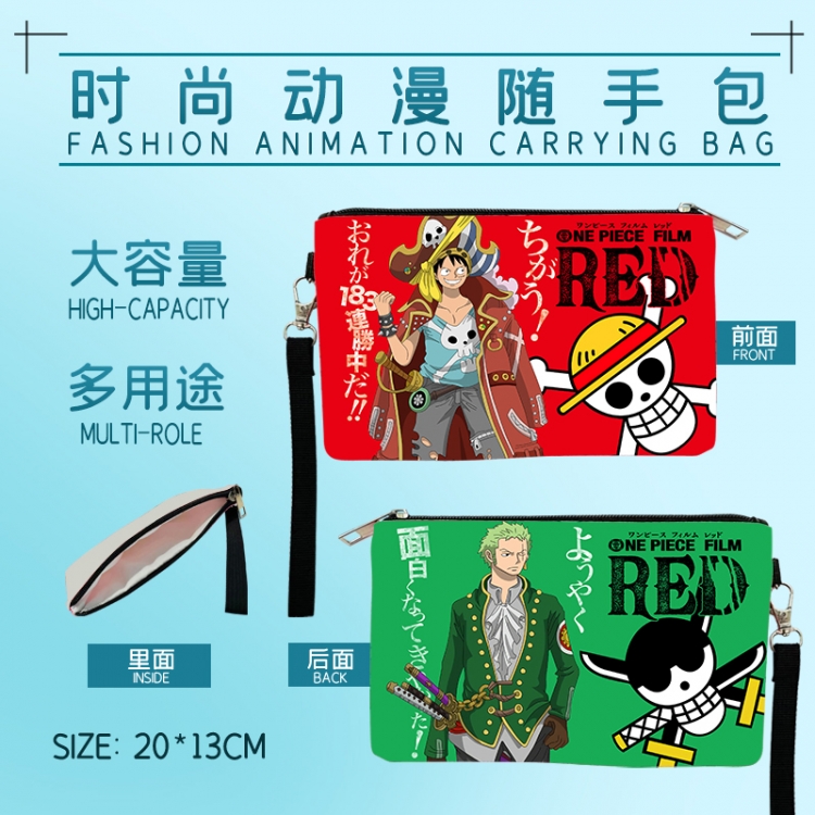 One Piece Fashion Anime Large Capacity Handbag Cosmetic Bag Pencil Case 20x13cm
