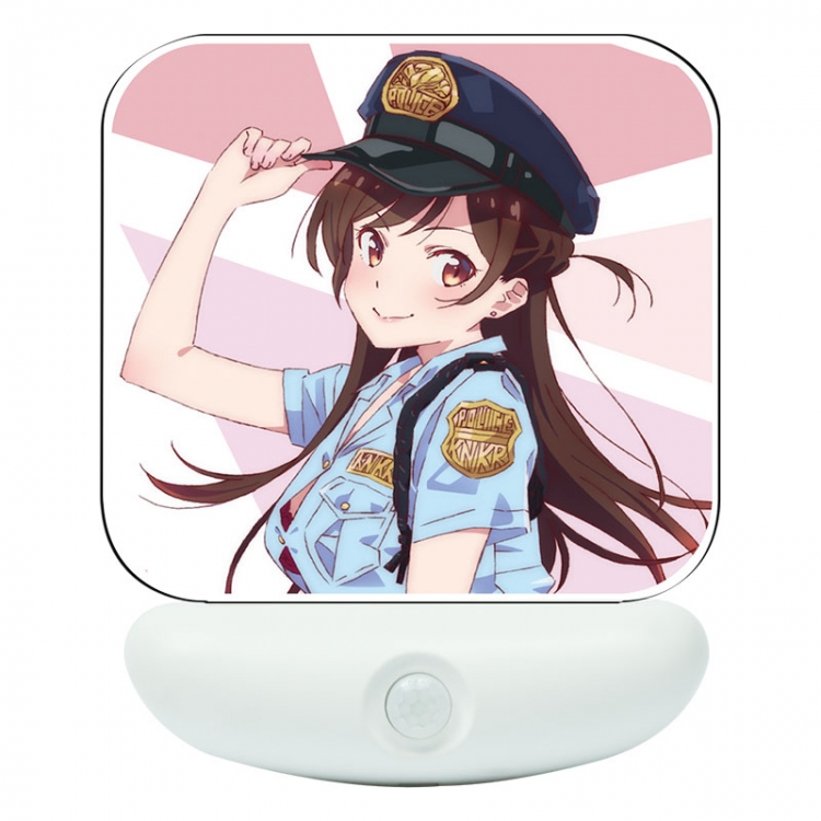 Rent-A-Girlfriend Mizuhara  Anime Charging Induction Night Light Box Set 12X8cm