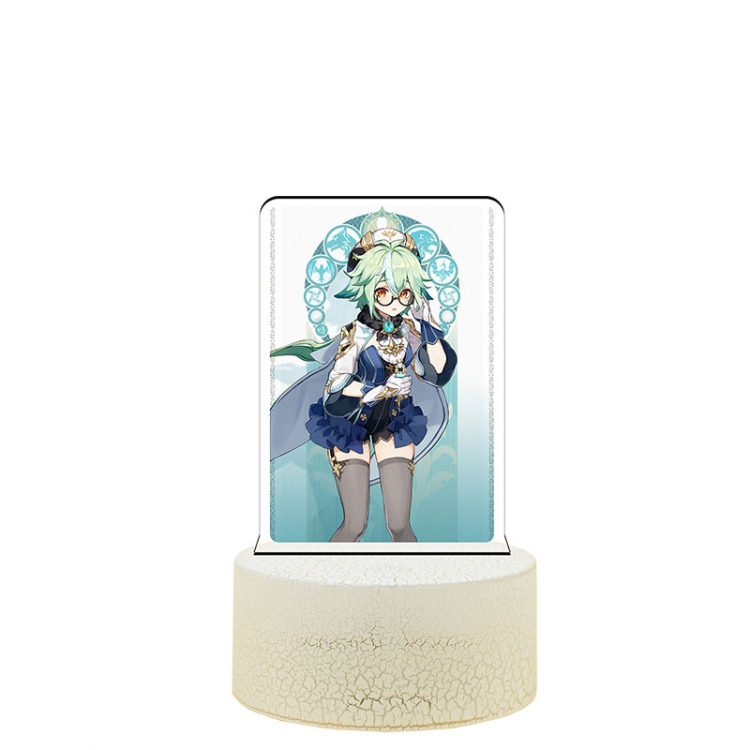 Genshin Impact  Sucrose Sucrose Color acrylic night light 16 kinds of color changing remote control USB interface boxed 