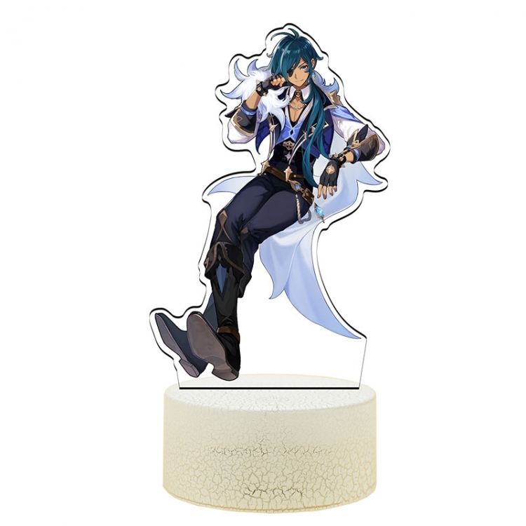 Genshin Impact  KaeyaColor Acrylic Night Light 16 Color-changing Remote Control USB Interface Box Set 19X7X4CM white cra