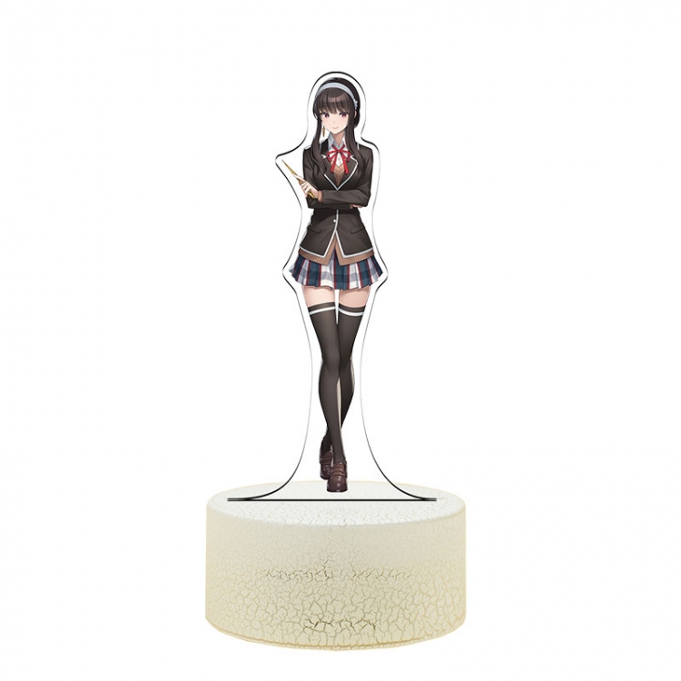 SPY×FAMILY Acrylic Night Light 16 Color-changing Remote Control USB Interface Box Set 19X7X4CM white cracked base