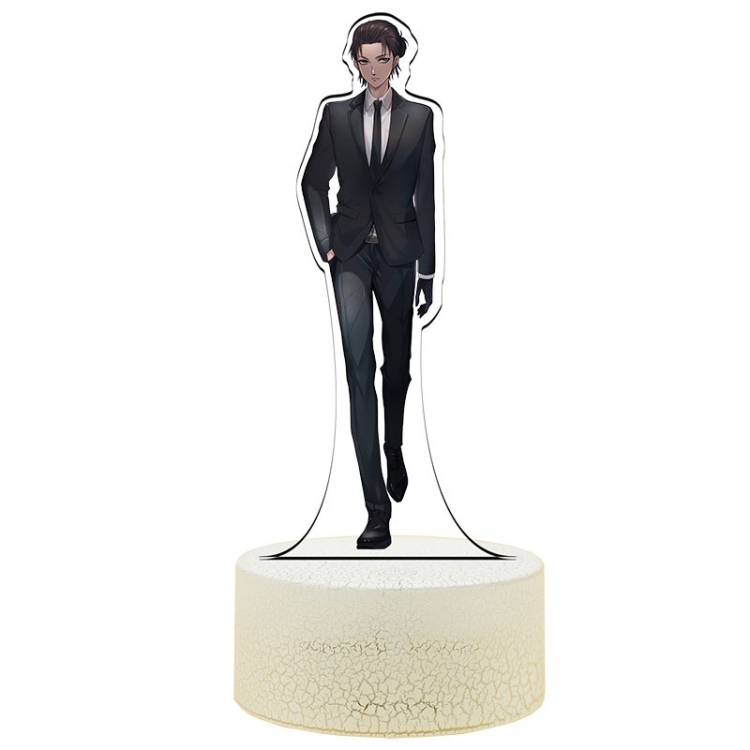 Shingeki no Kyojin special edition Acrylic Night Light 16 Color-changing USB Interface Box Set 19X7X4CM white base