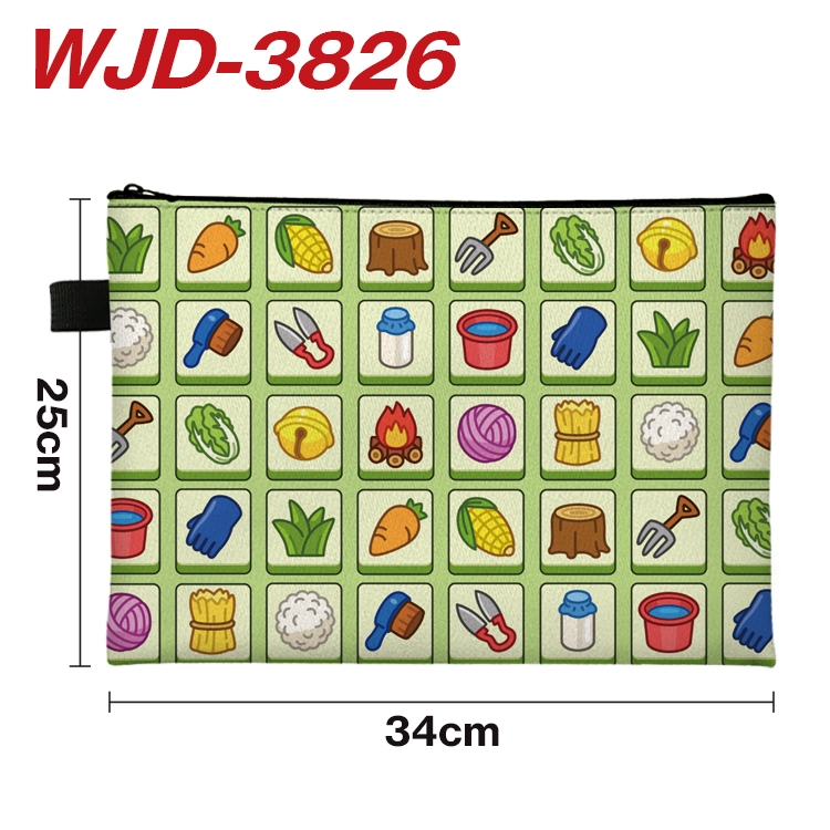 Sheep A Sheep Game Cartoon Full Color A4 Document Bag 34x25cm WJD-3826