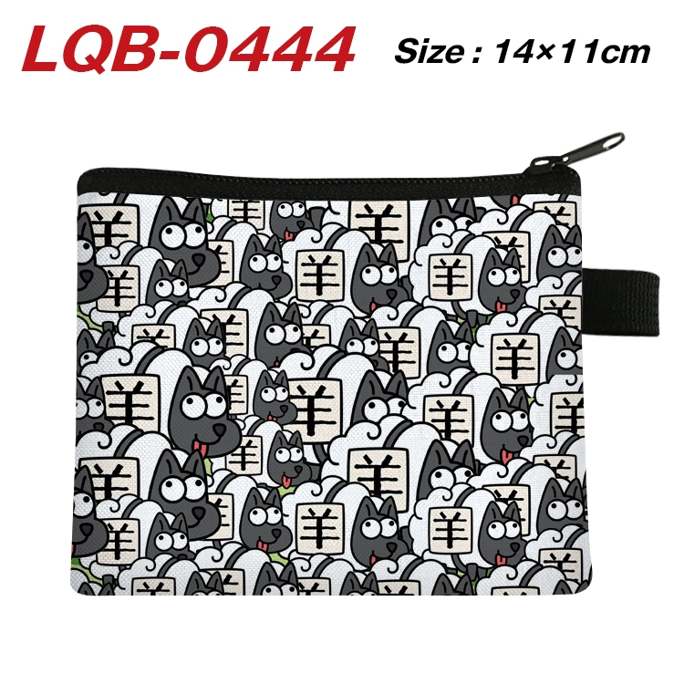 Sheep A Sheep Game Cartoon  Full Color Coin Purse 14X11CM price for 5 pcs LQB-0444