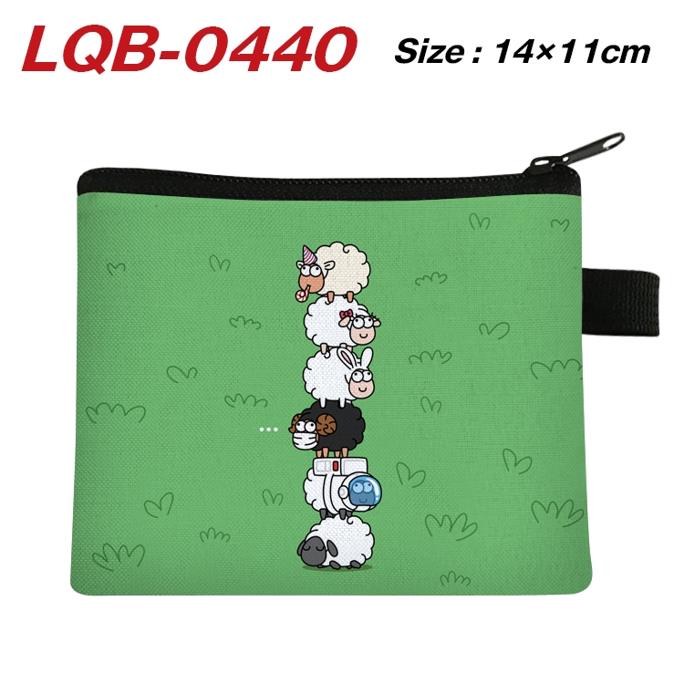 Sheep A Sheep Game Cartoon  Full Color Coin Purse 14X11CM price for 5 pcs LQB-0440