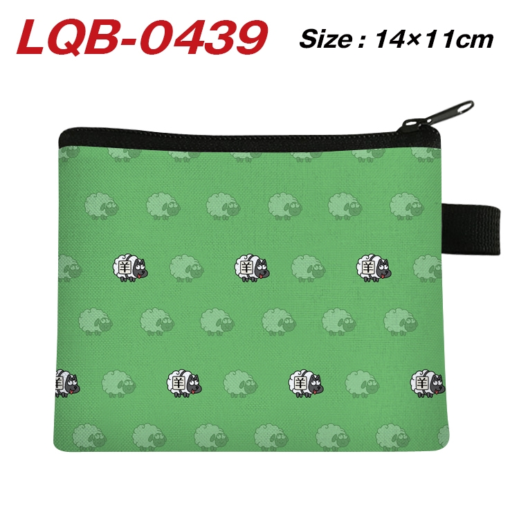 Sheep A Sheep Game Cartoon  Full Color Coin Purse 14X11CM price for 5 pcs LQB-0439