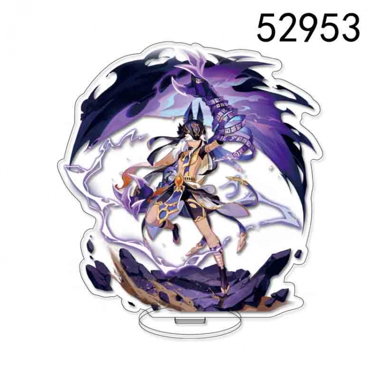 Genshin Impact Anime character acrylic Standing Plates  Keychain 15cm 52953