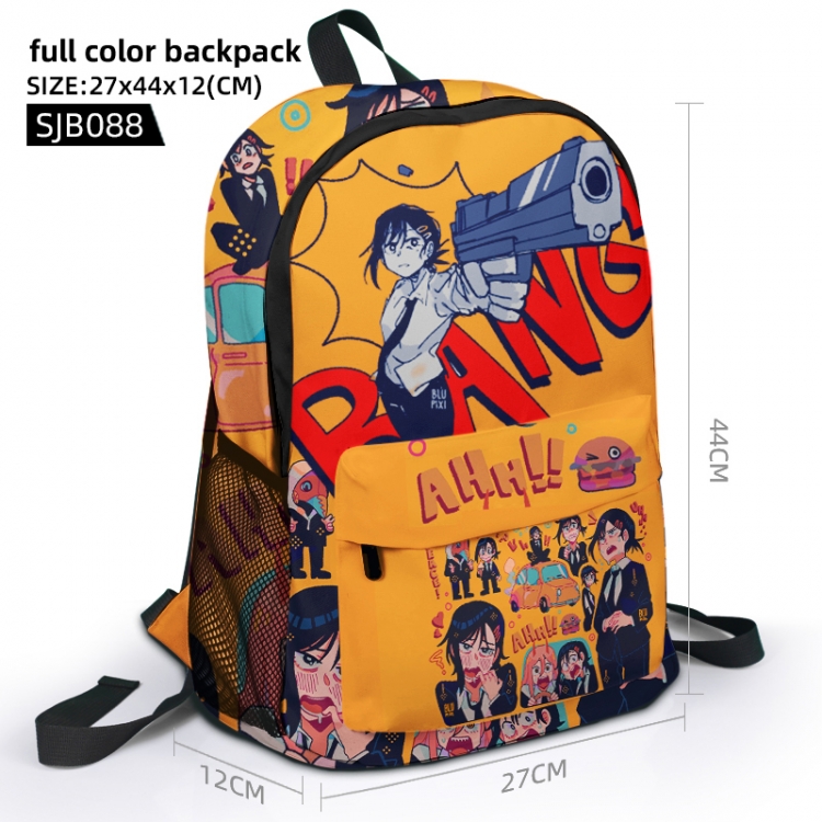 Chainsaw man Full color backpack 27x44x12cm supports the customization of single pattern SJB088 