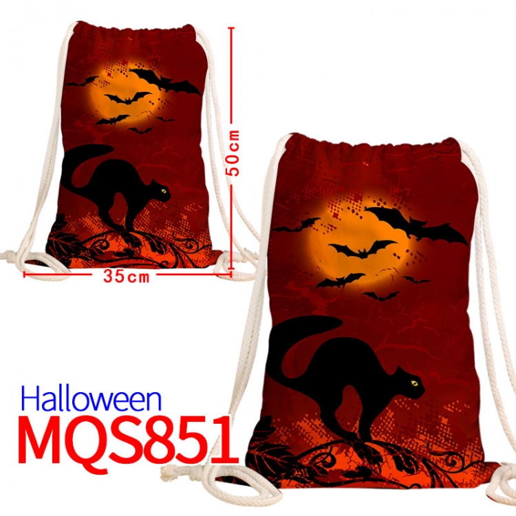 All Saints' Day Canvas drawstring bag 50x35cm MQS-851