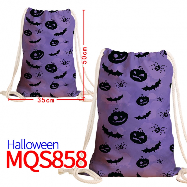 All Saints' Day Canvas drawstring bag 50x35cm MQS-858