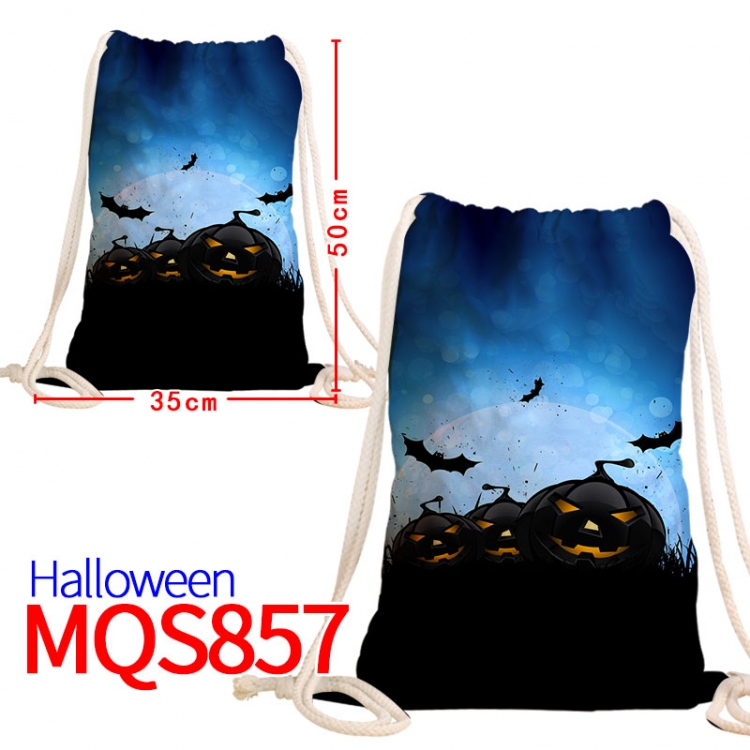 All Saints' Day Canvas drawstring bag 50x35cm MQS-857