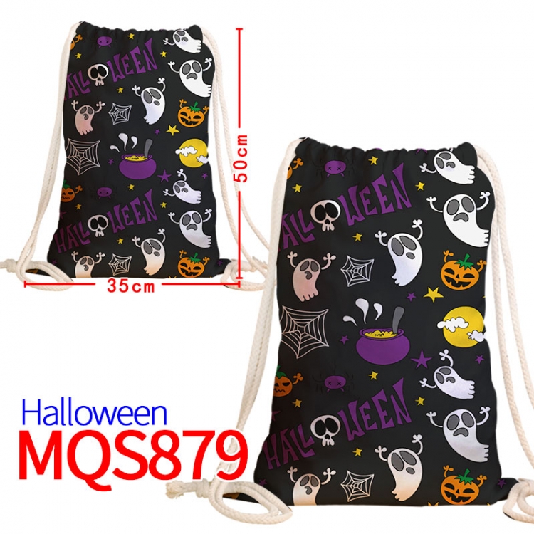 All Saints' Day Canvas drawstring bag 50x35cm MQS-879
