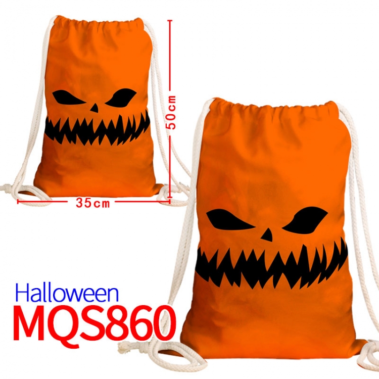 All Saints' Day Canvas drawstring bag 50x35cm MQS-860