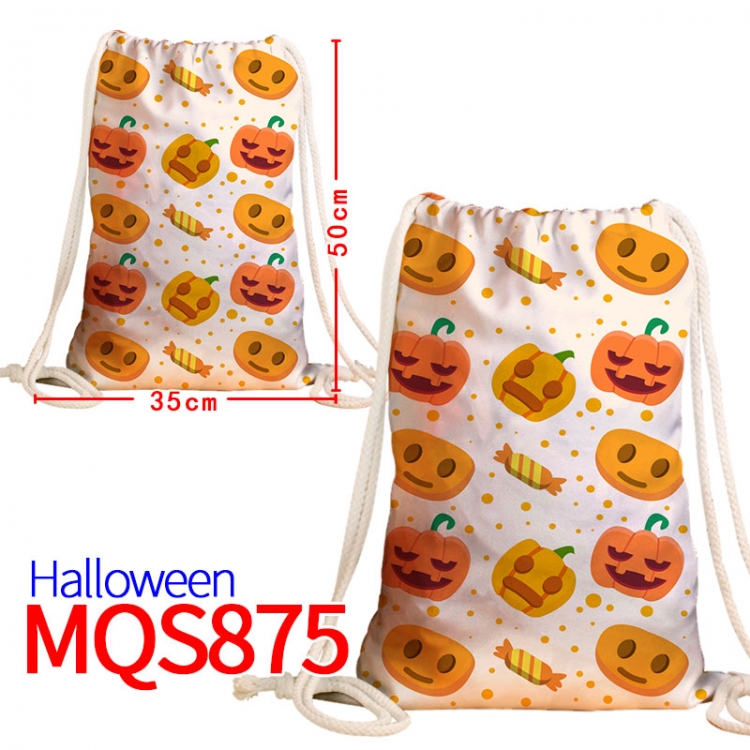 All Saints' Day Canvas drawstring bag 50x35cm MQS-875