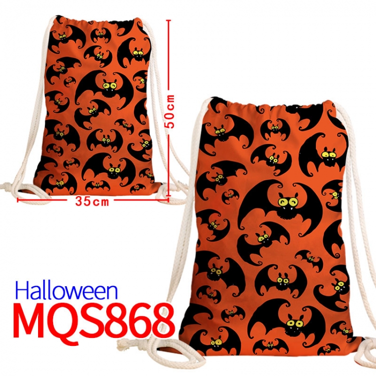 All Saints' Day Canvas drawstring bag 50x35cm  MQS-868
