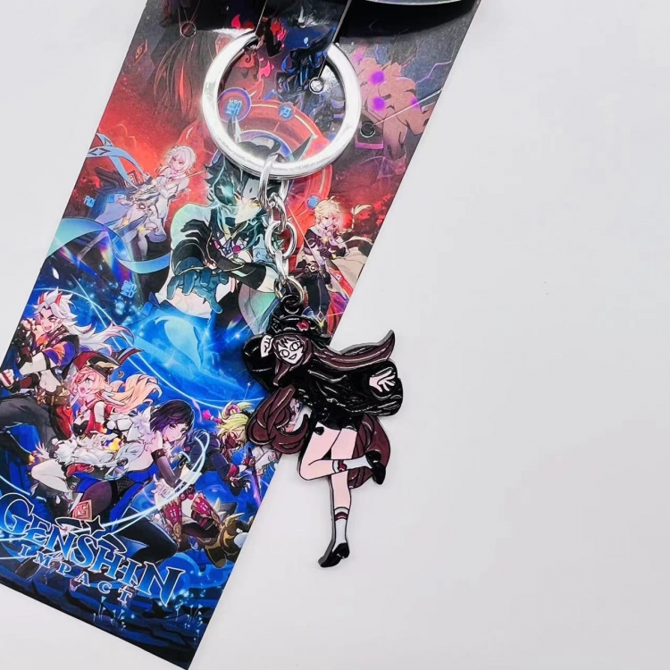 Genshin Impact Anime Peripheral Color Character Keychain price for 5 pcs 3123