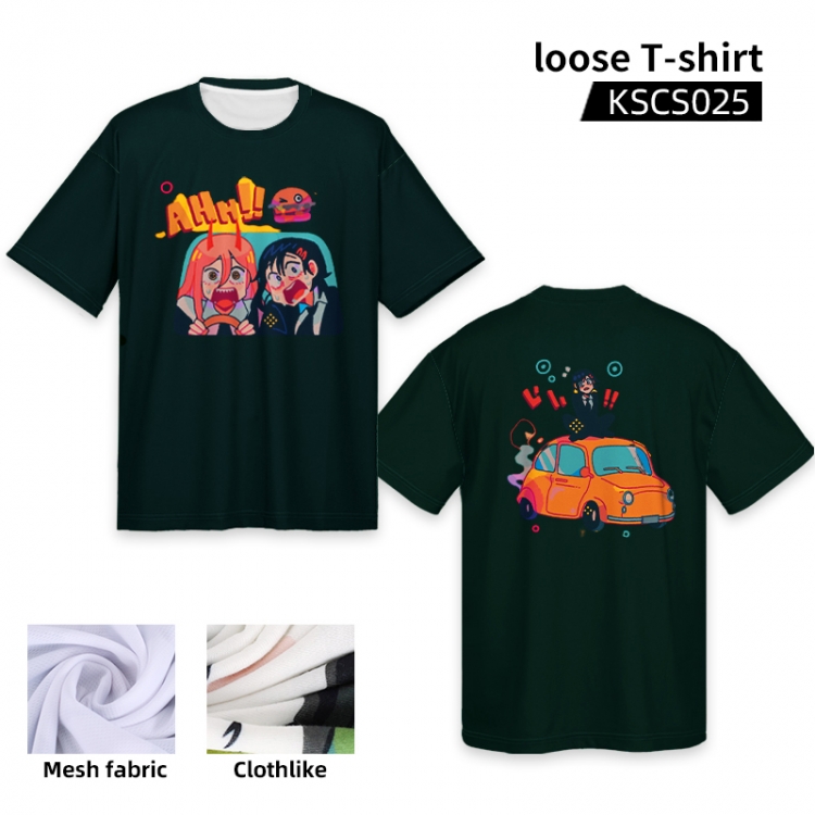 Chainsaw man Anime full-color loose T-shirt KSCS025