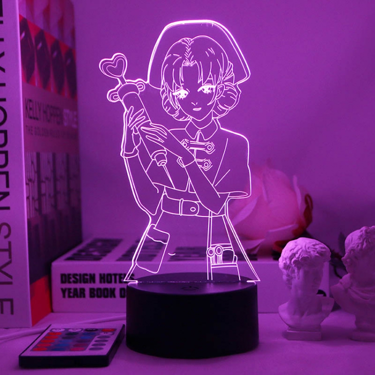 Identity V 3D night light USB touch switch colorful acrylic table lamp BLACK BASE 4589