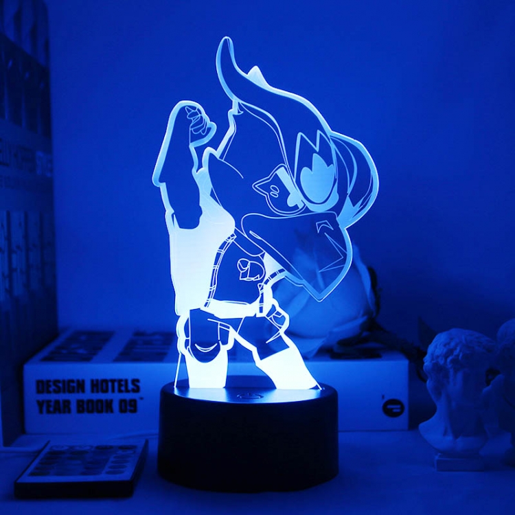 Brawl Stars European 3D night light USB touch switch colorful acrylic table lamp BLACK BASE 2823