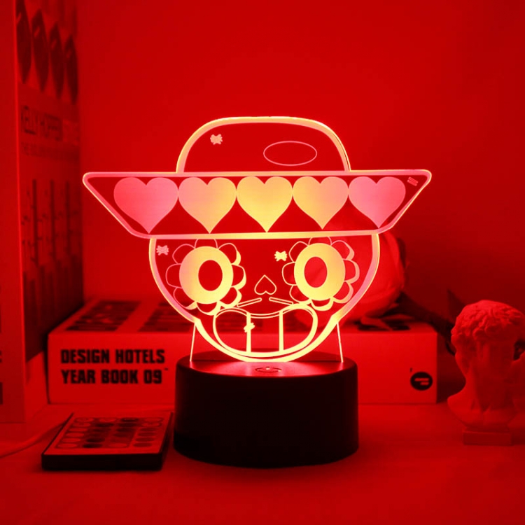 Brawl Stars European 3D night light USB touch switch colorful acrylic table lamp BLACK BASE 2824