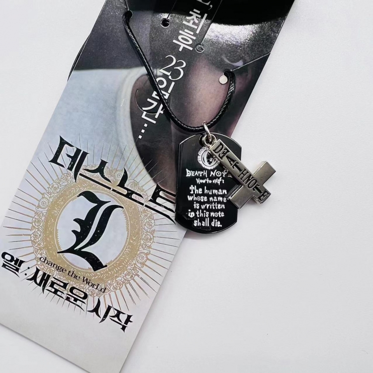 Death note Animation peripheral leather rope necklace pendant 747