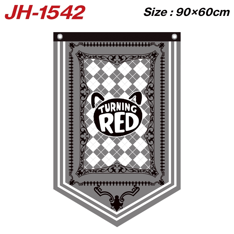 Turning Red Anime Peripheral Full Color Printing Banner 90X60CM JH-1542