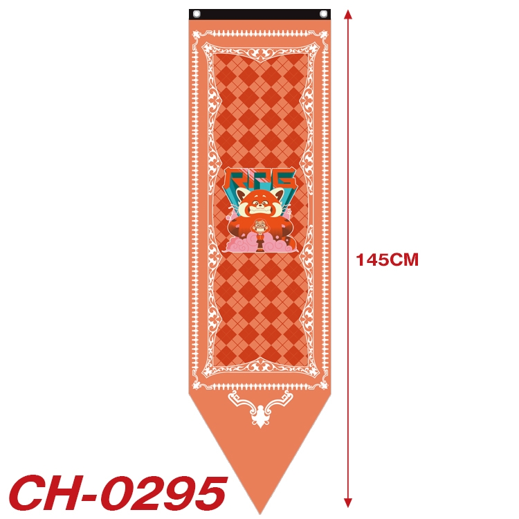 Turning Red Anime Peripheral Full Color Printing Banner 40X145CM CH-0295A