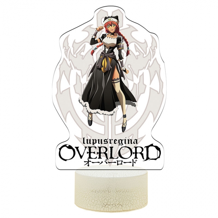 overlord Acrylic Night Light 16 Color-changing USB Interface Box Set 19X7X4CM white base