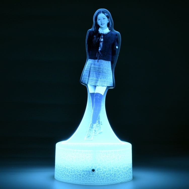 IVE Acrylic Night Light 16 Color-changing USB Interface Box Set 19X7X4CM white base