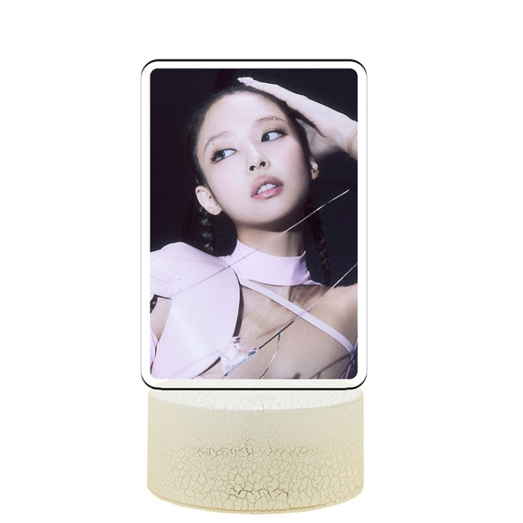 BLACKPINK Acrylic night light 16 kinds of color changing USB interface box 14X7X4CM white base