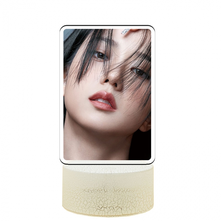 BLACKPINK Acrylic night light 16 kinds of color changing USB interface box 14X7X4CM white base