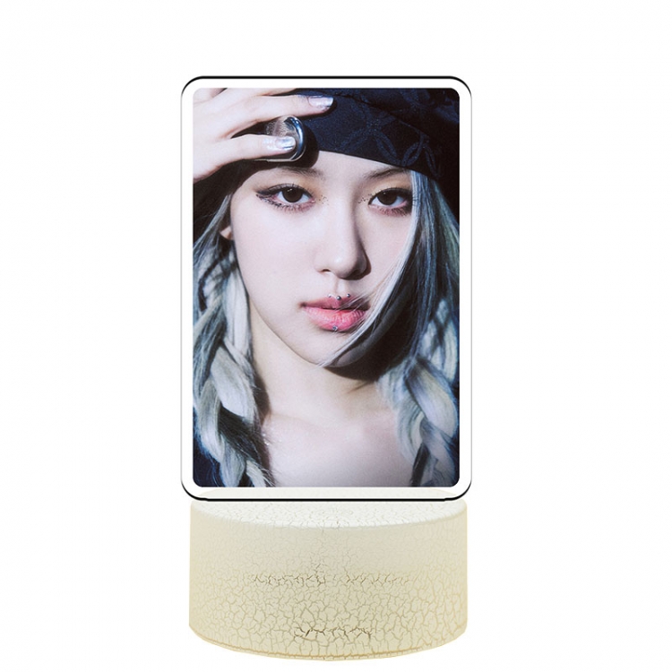 BLACKPINK Acrylic night light 16 kinds of color changing USB interface box 14X7X4CM white base